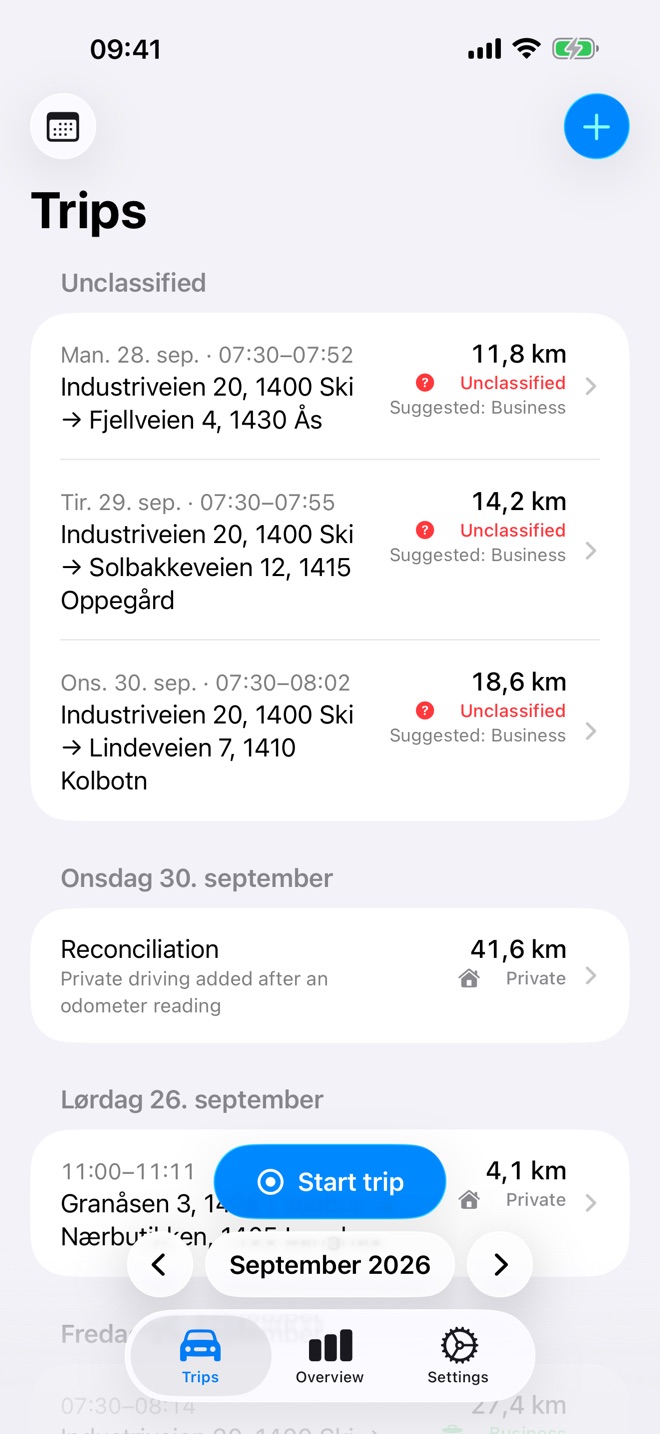 Screenshot of the app: 