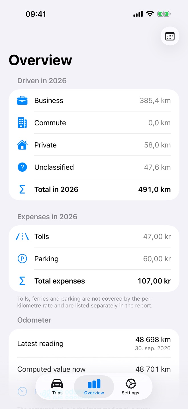 Screenshot of the app: 