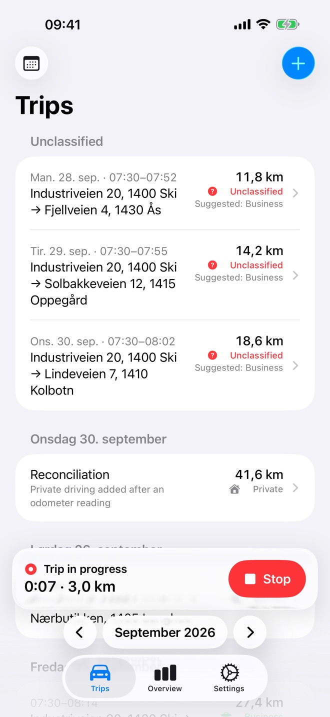 Screenshot of the app: 